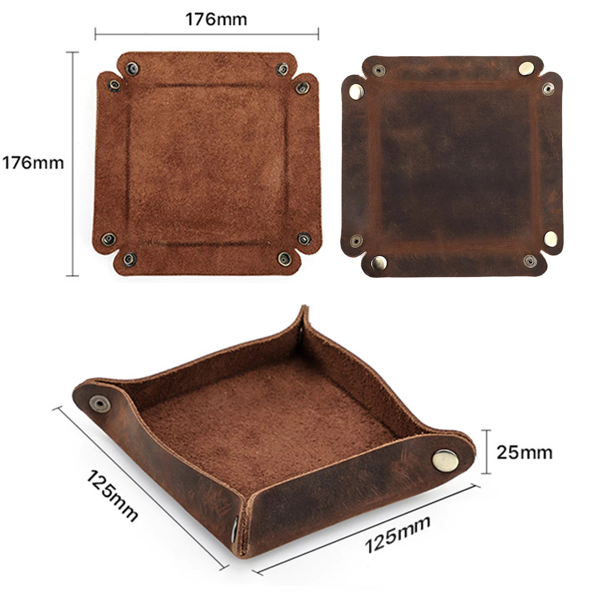 Leather Catchall Tray