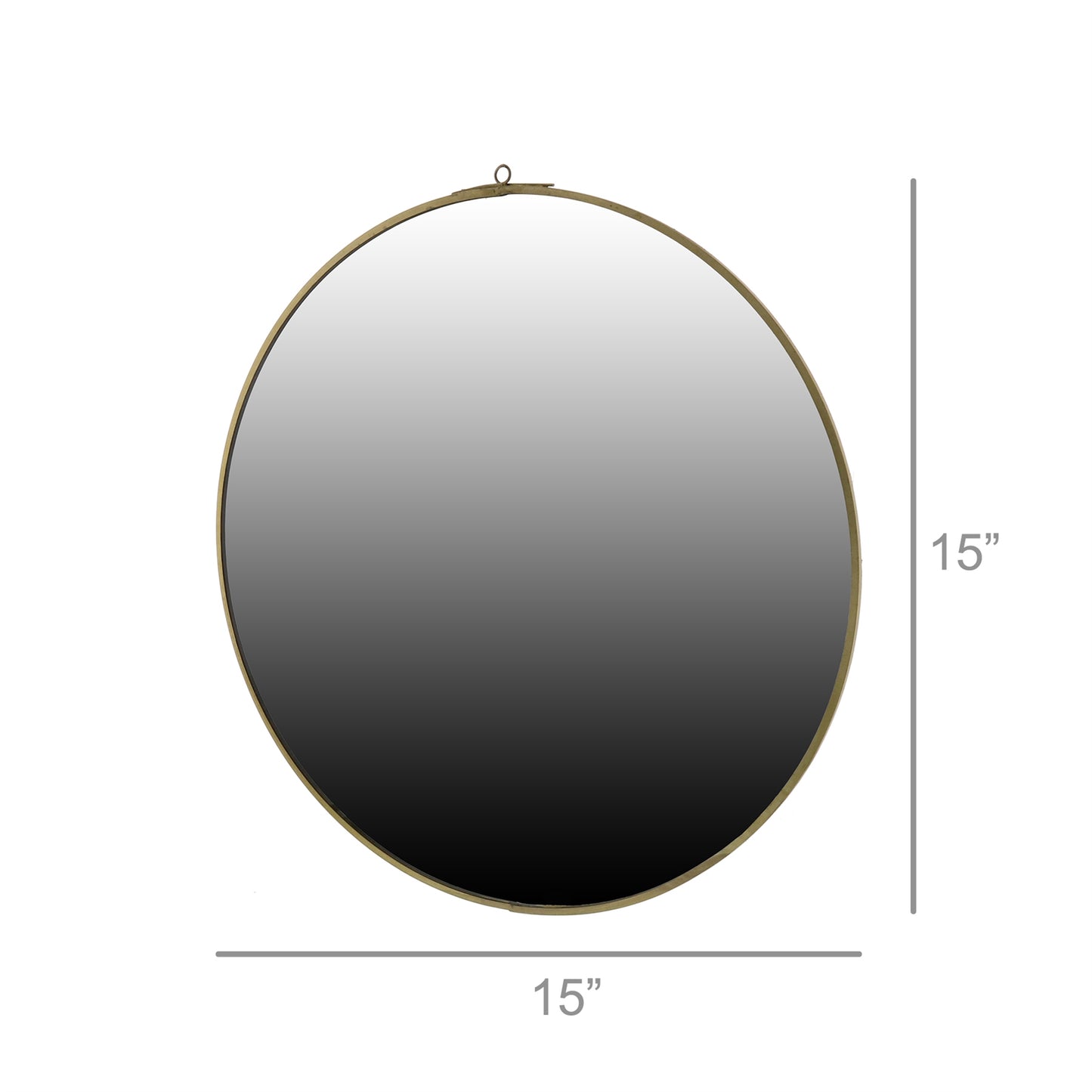 Monroe Round Mirror — 15" — HomArt