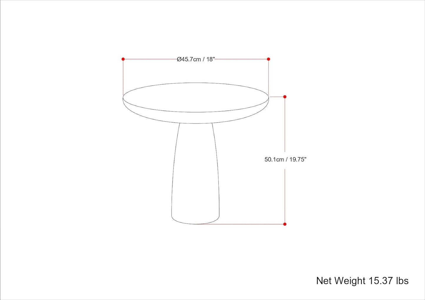 Brass Side Table