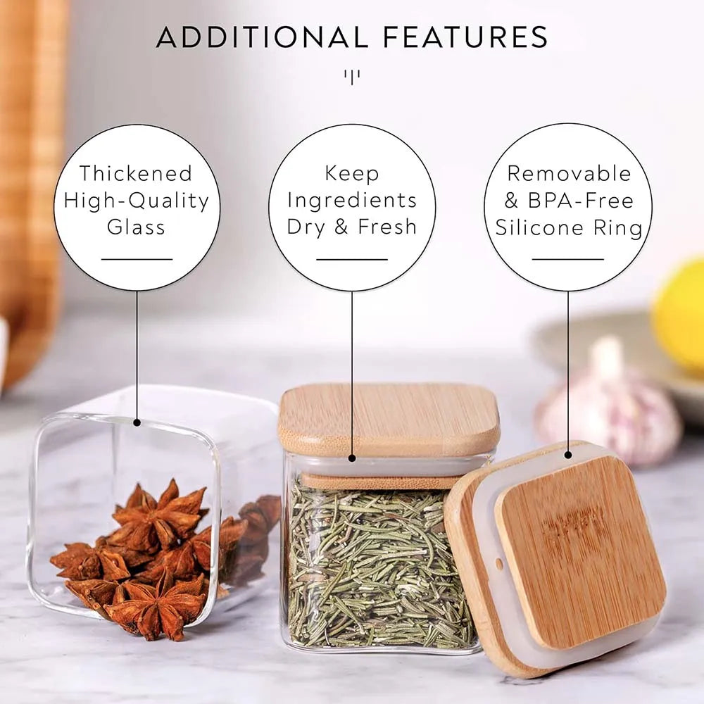 Glass Spice Jars