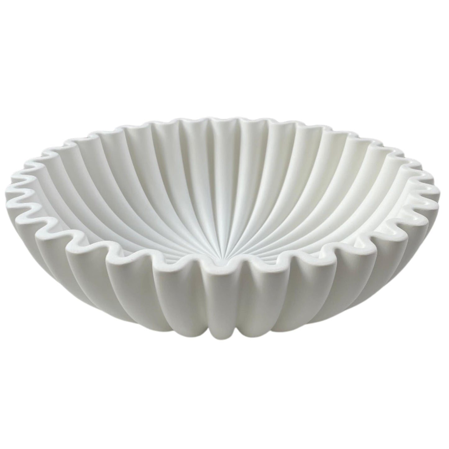 OAKOA Concrete Ruffled Bowl