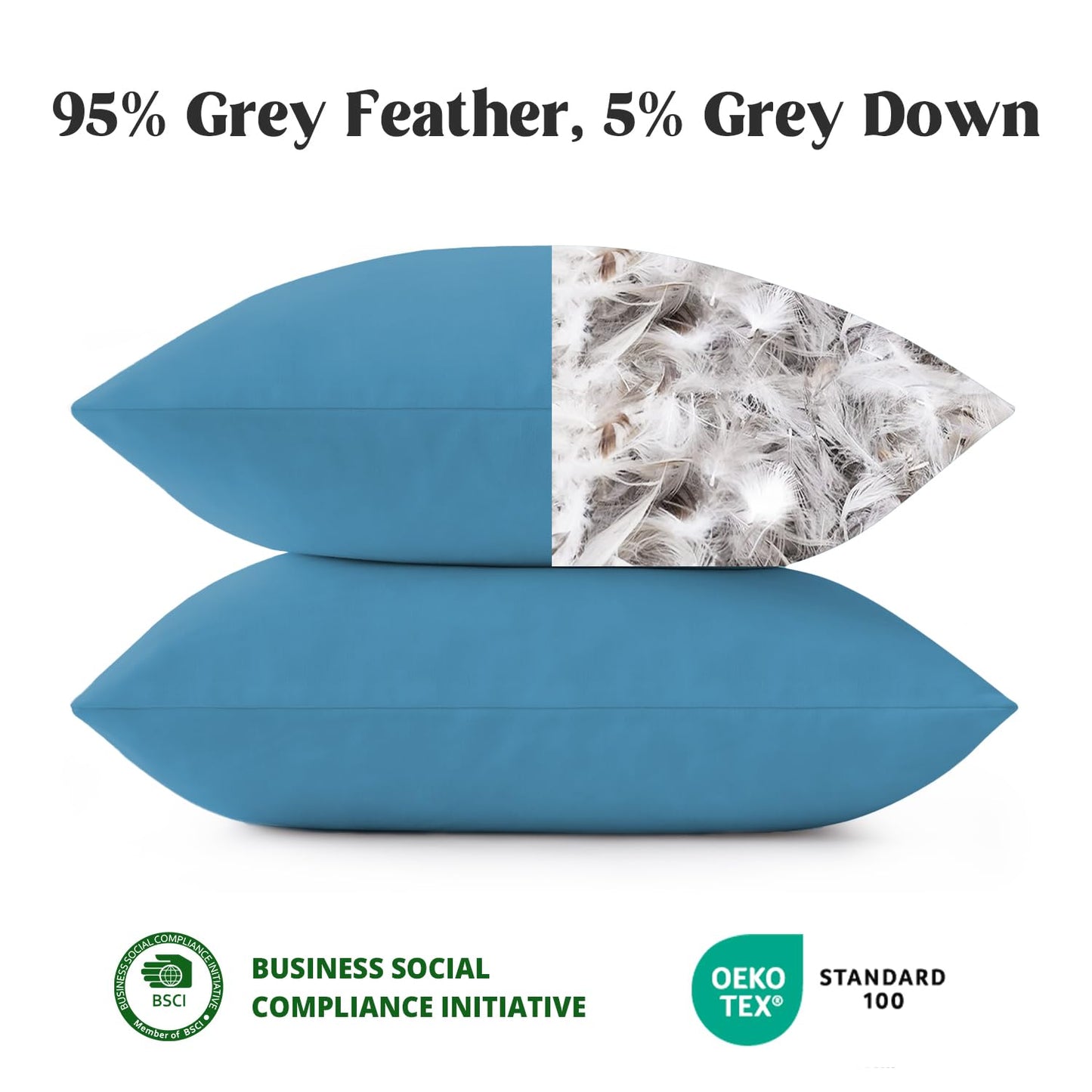 puredown® Feather Pillow Inserts