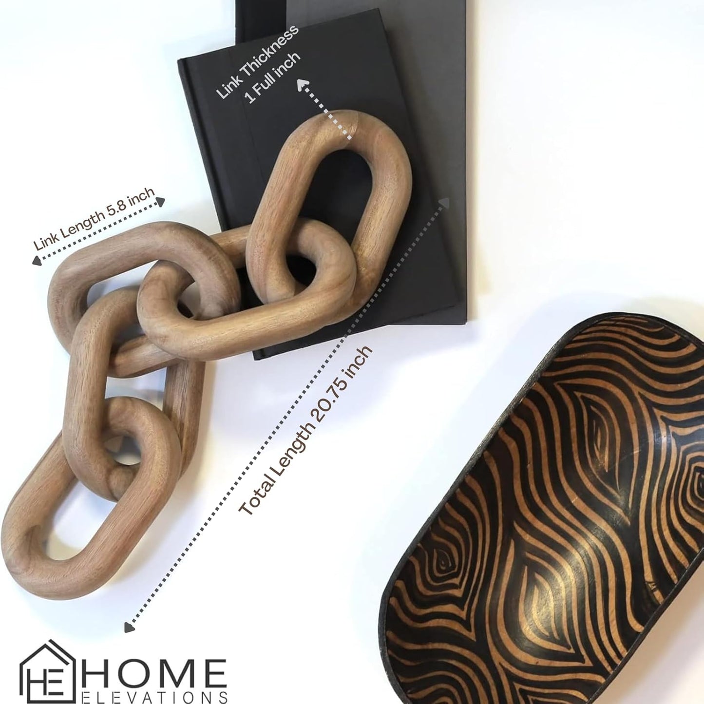 Wooden Chain Link Decor