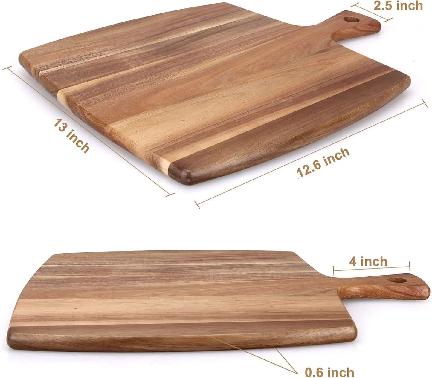 Wood Cutting Board with Handle