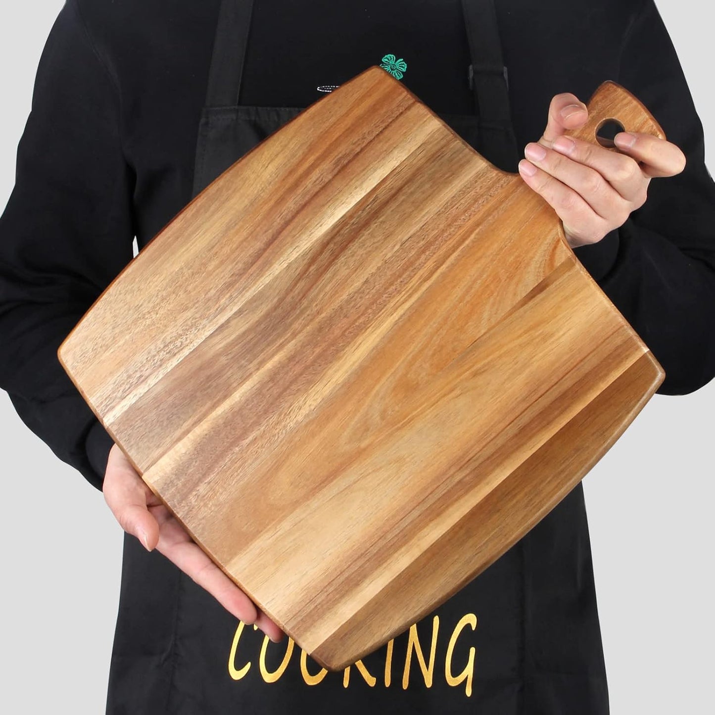 Wood Cutting Board with Handle