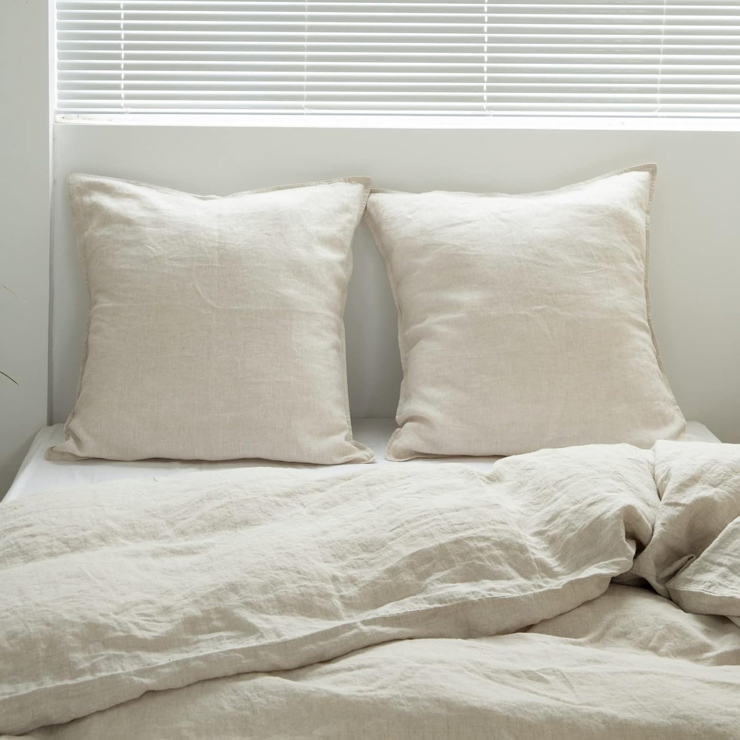 Linen Throw Pillow Cover Set