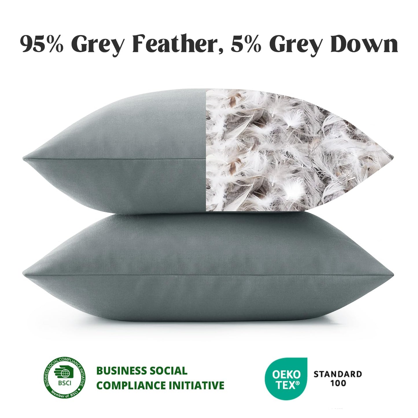 puredown® Feather Pillow Inserts