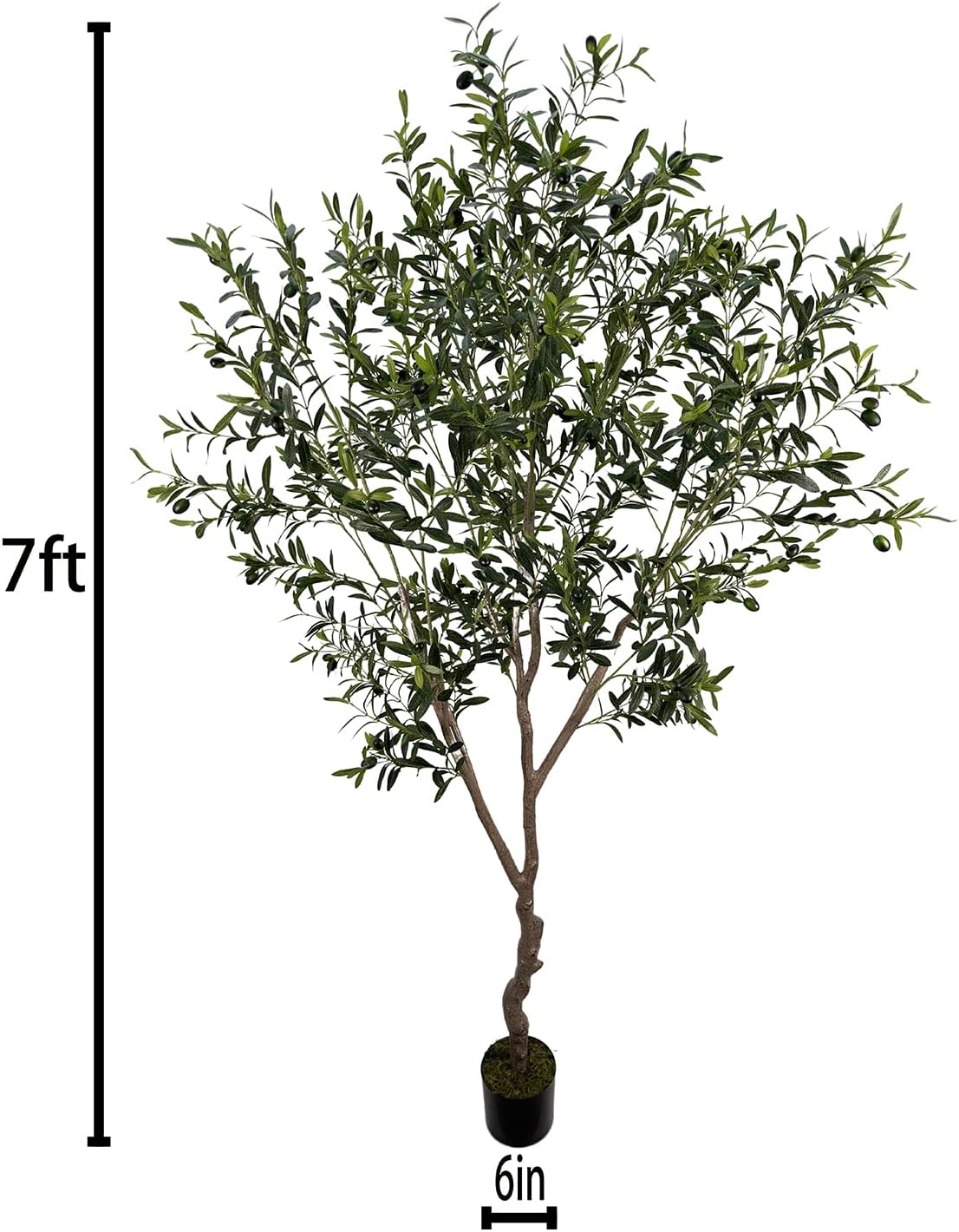 Artificial 7ft Olive Tree