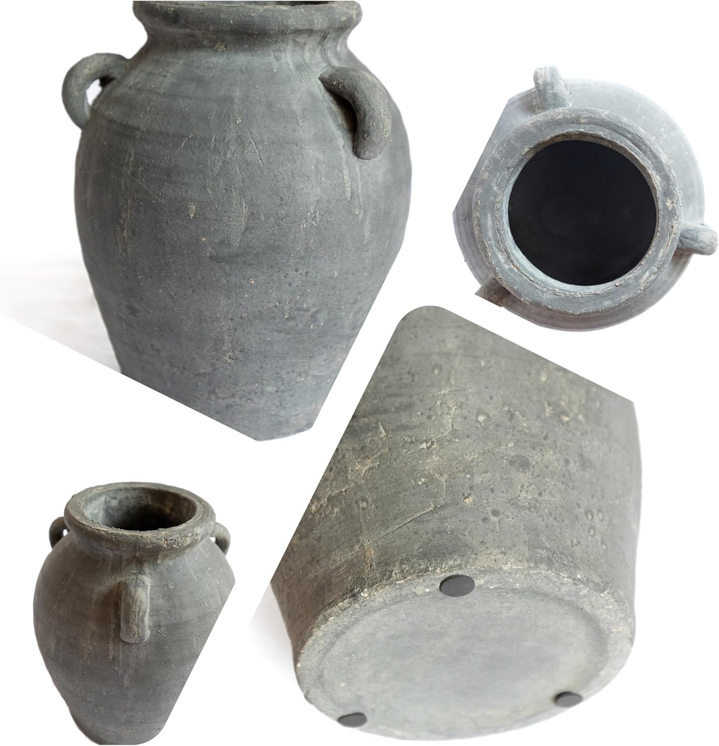 Black Terracotta Vintage Vase