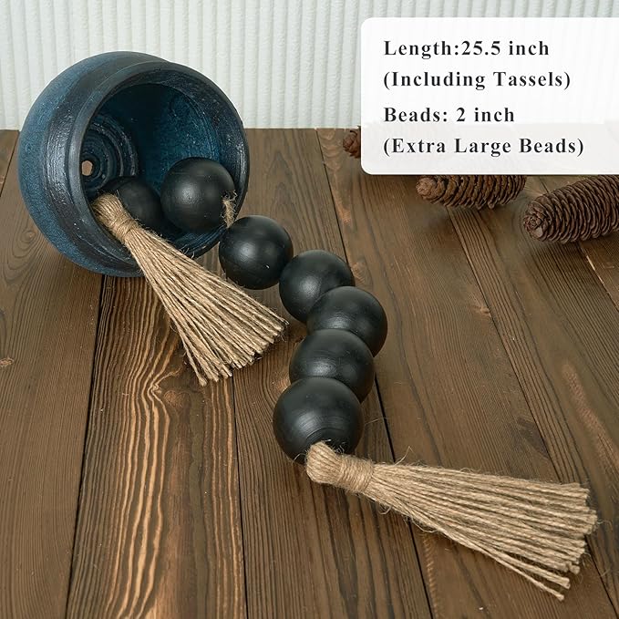 Extra Large Wood Bead Garland