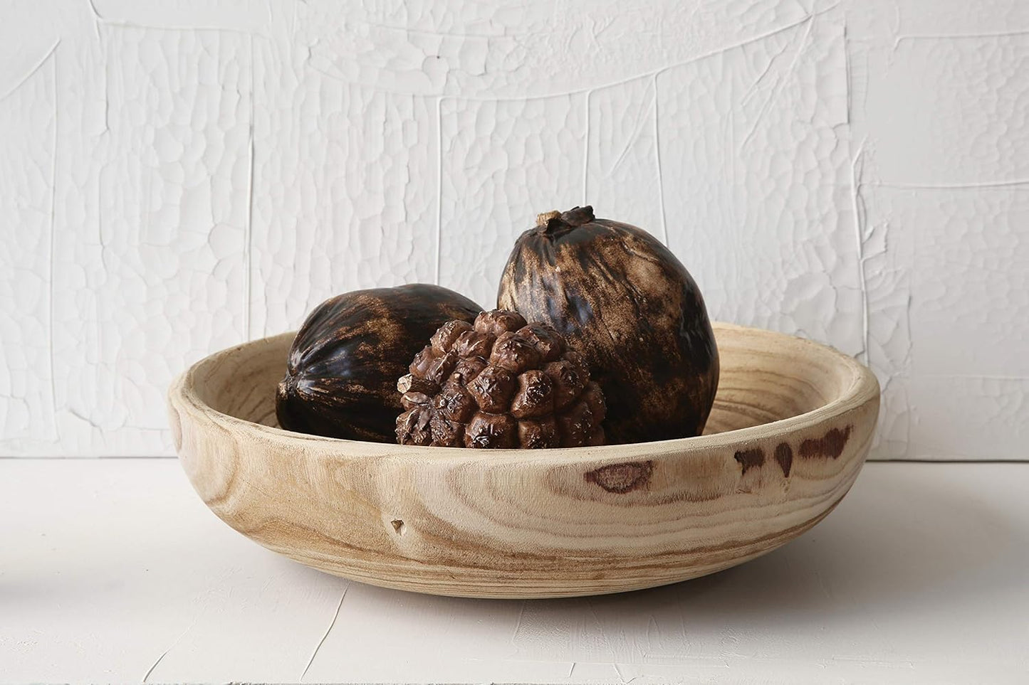 Creative Co-Op Paulownia Wood Bowl