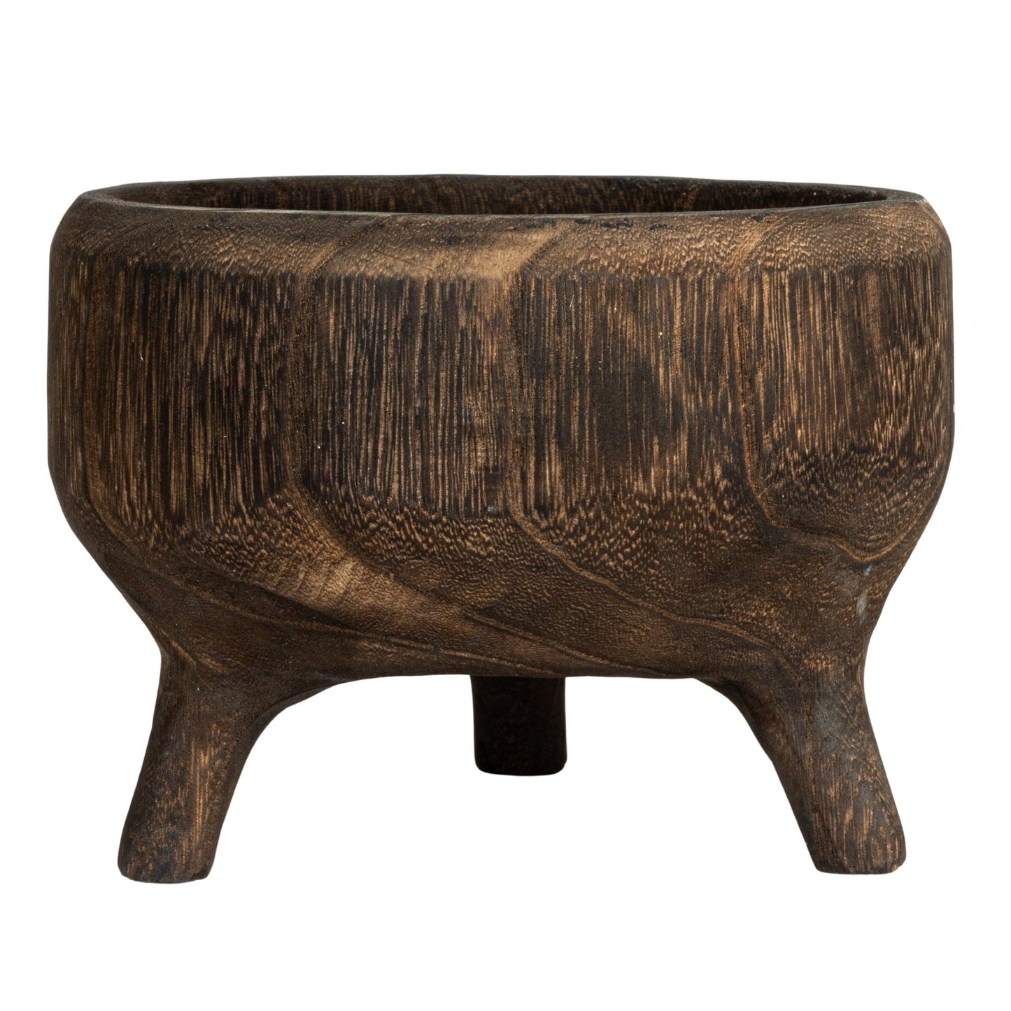 Creative Co-Op Footed Wood Bowl
