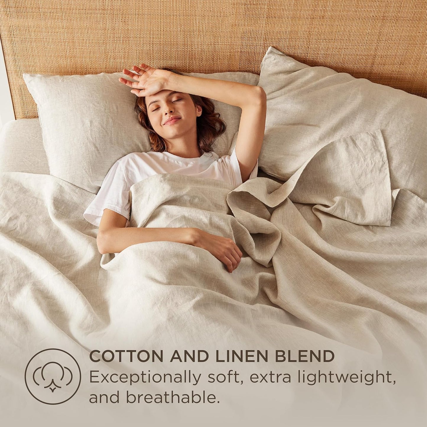Bedsure Linen Sheet Set