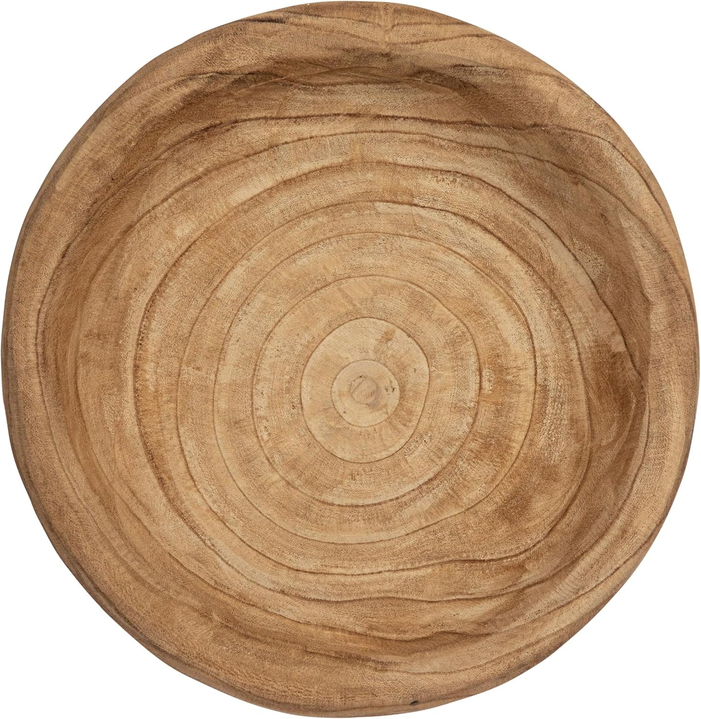 Creative Co-Op Paulownia Wood Bowl