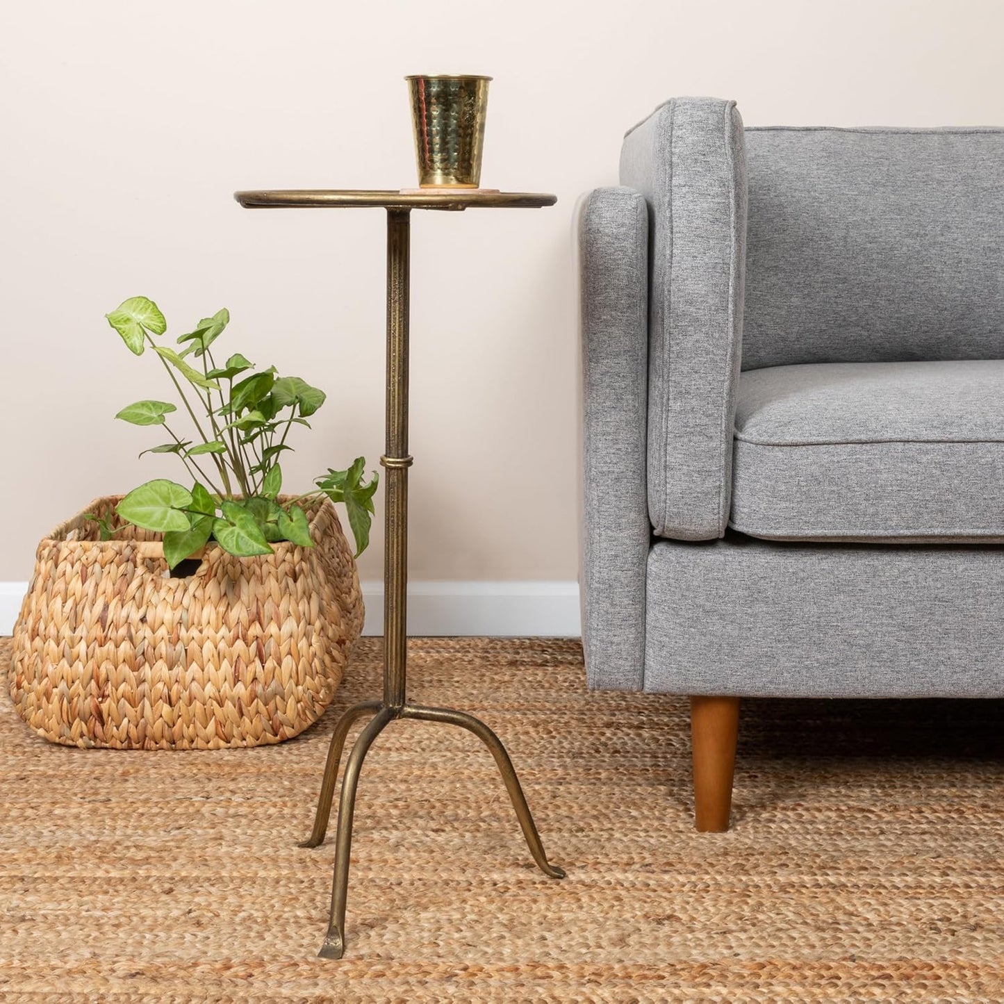 Creative Co-Op Brass Cocktail Table