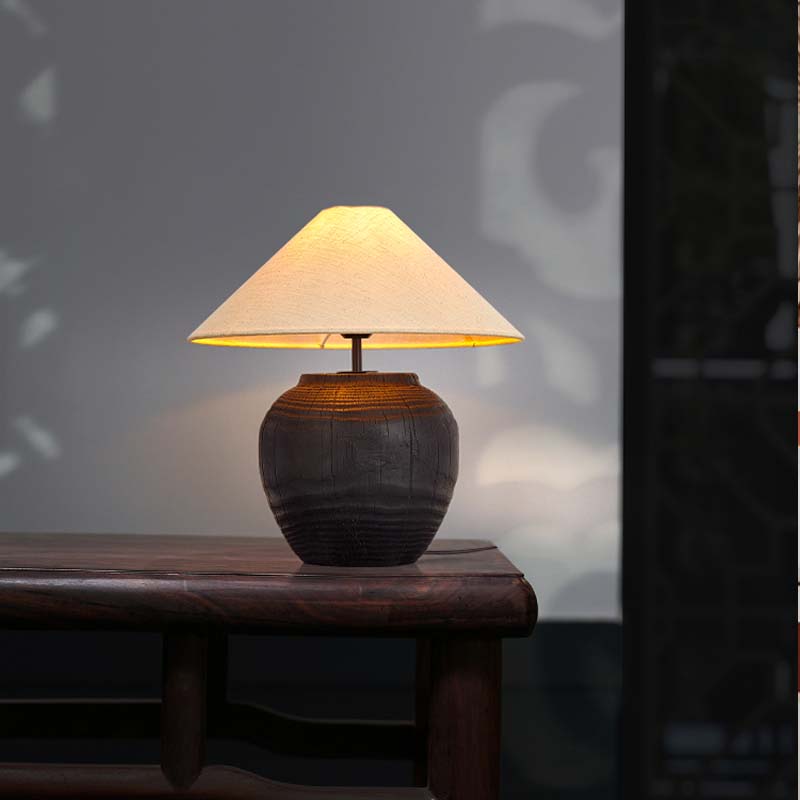 Black Ceramic Table Lamp
