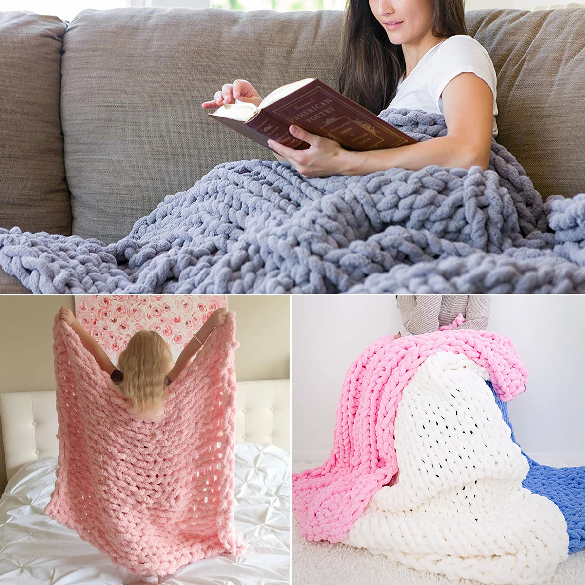 Chenille Knit Throw