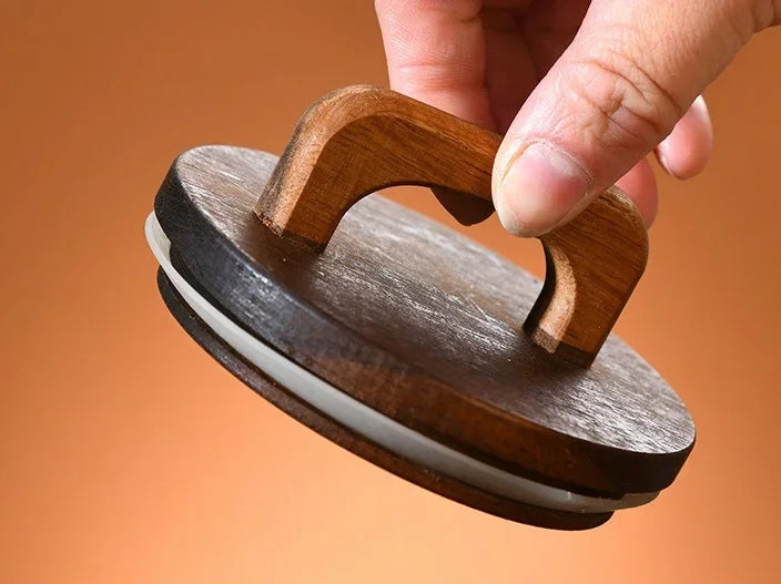 Wood Lid Glas Cannister