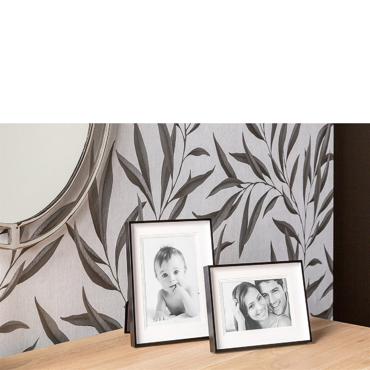 Alexis Black Metal Frame by BIDKhome — 7 × 9 on a console