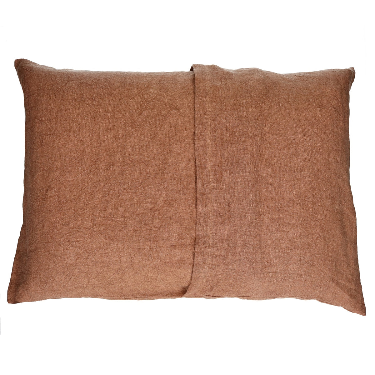 Alpha Basics Linen Lumbar Pillow — Cinnamon by Pomax