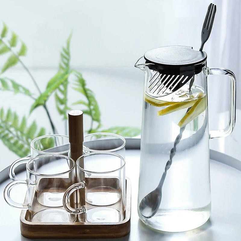 Glass Kettle With Bamboo Lid