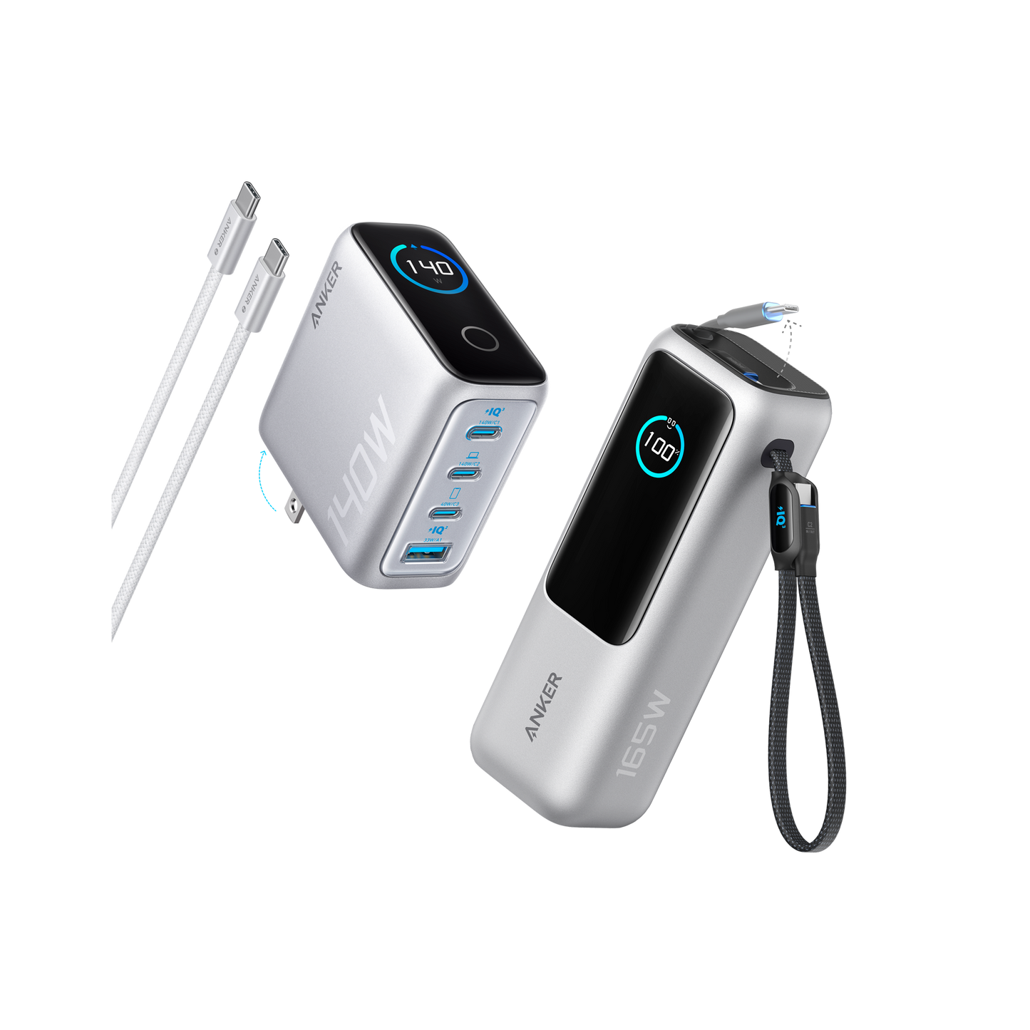 The Anker laptop power bank shown in a further product view