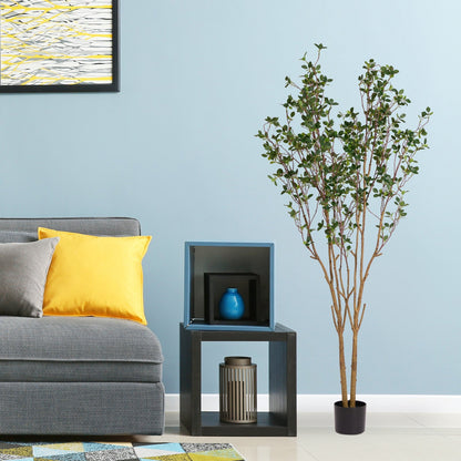 5.2FT Artificial Tree Graceful Evergreen Faux Plant