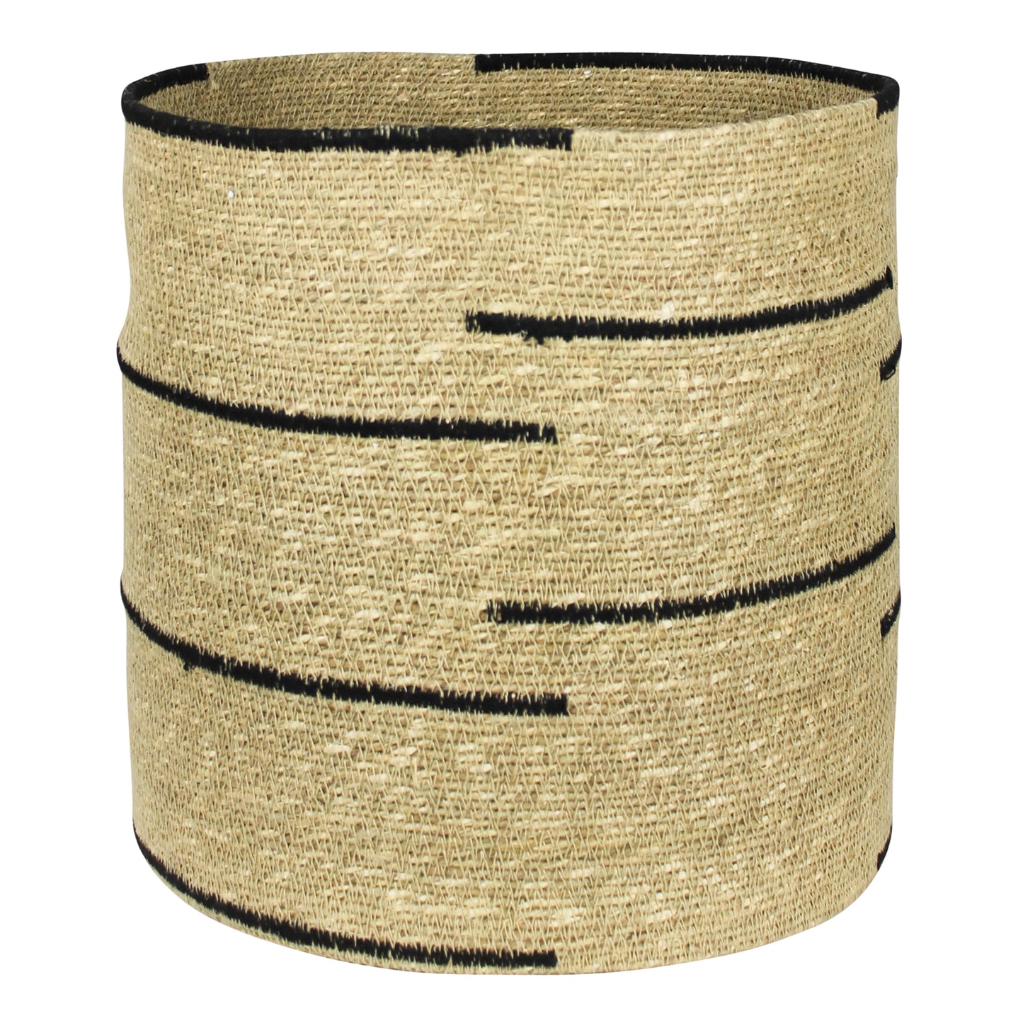 Striped Seagrass Baskets — Set of 2 — HomArt