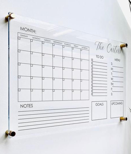 Custom Acrylic Calendar