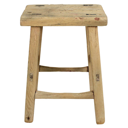 Hokkaido Antique Elm Stool — HomArt