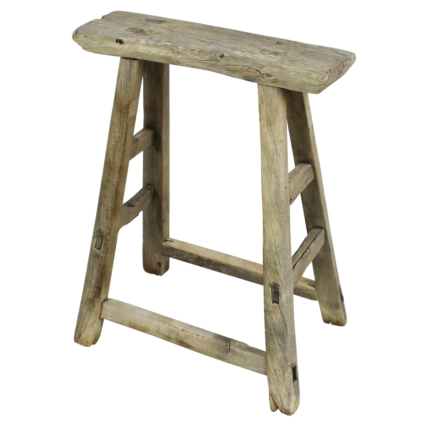 Hokkaido Antique Elm Stool — HomArt