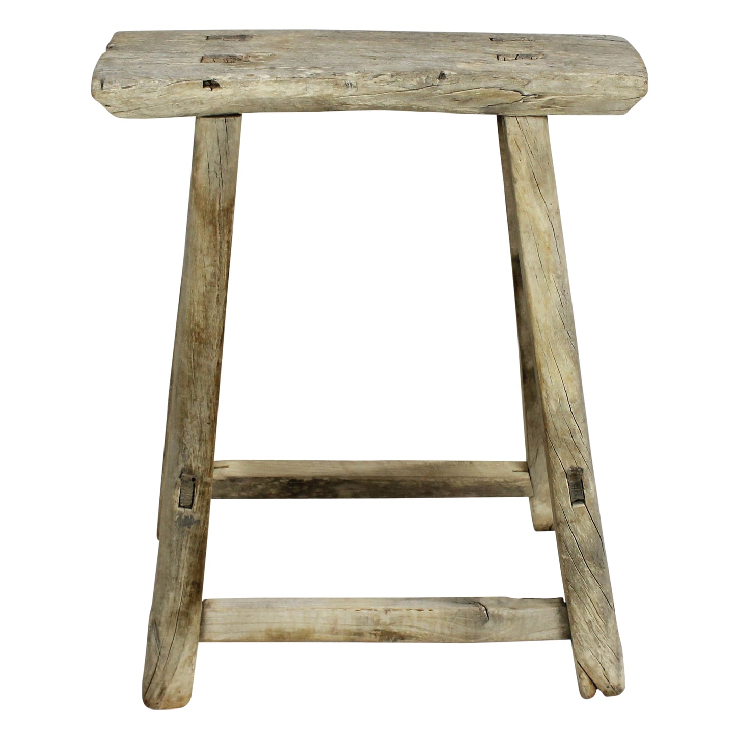 Hokkaido Antique Elm Stool — HomArt