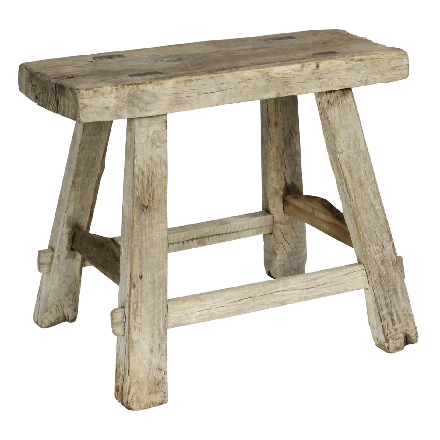 Hokkaido Antique Elm Stool — HomArt