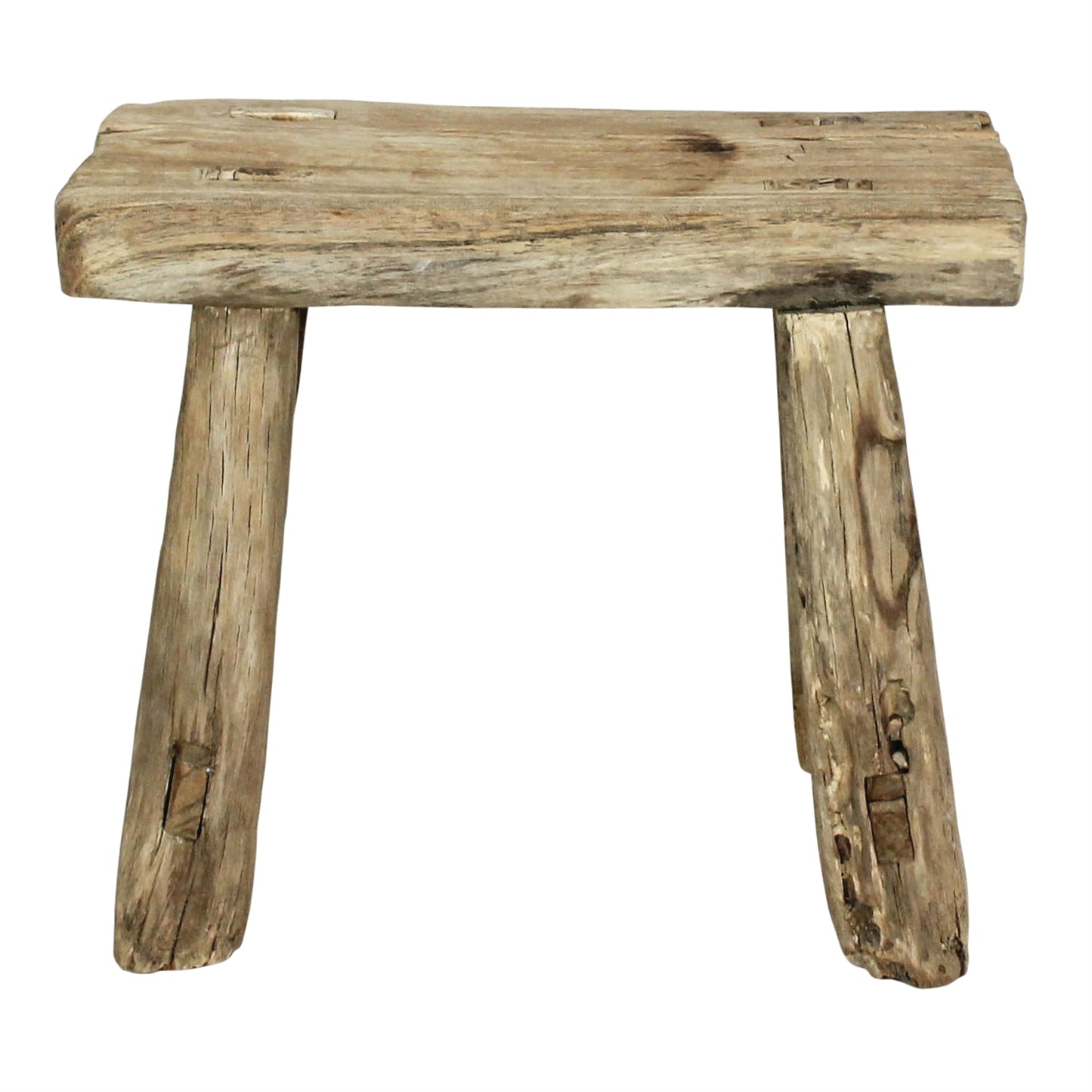 Hokkaido Antique Elm Stool — HomArt