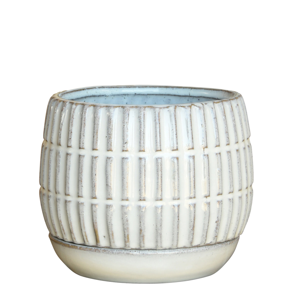 Ramos Linear Cachepot with Saucer — HomArt
