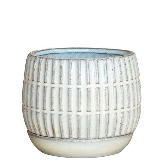 Ramos Linear Cachepot with Saucer — HomArt