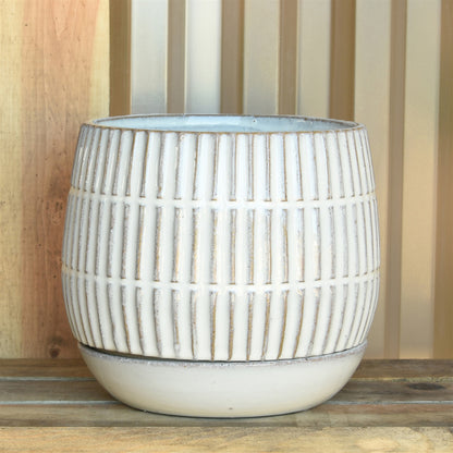 Ramos Linear Cachepot with Saucer — HomArt