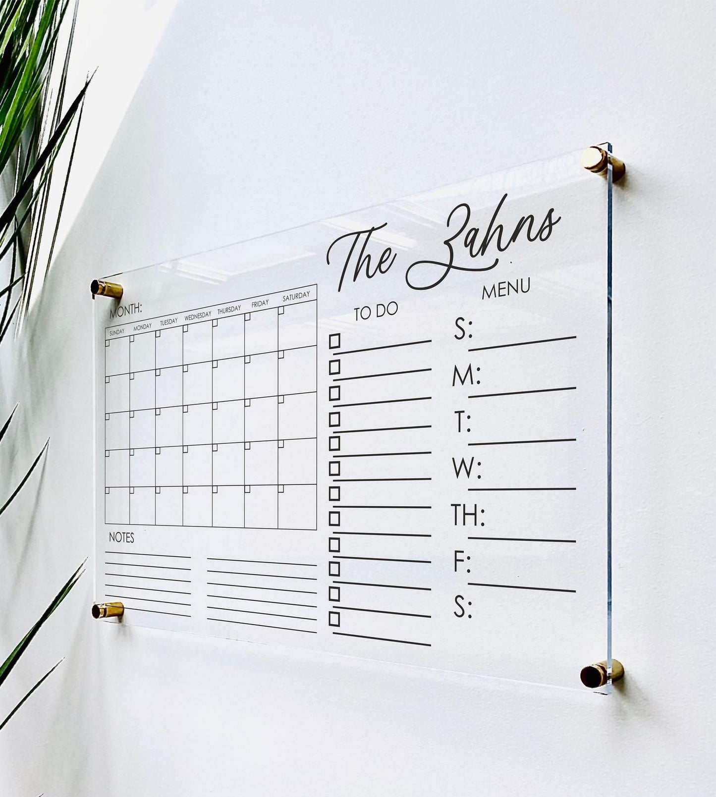 Custom Acrylic Calendar