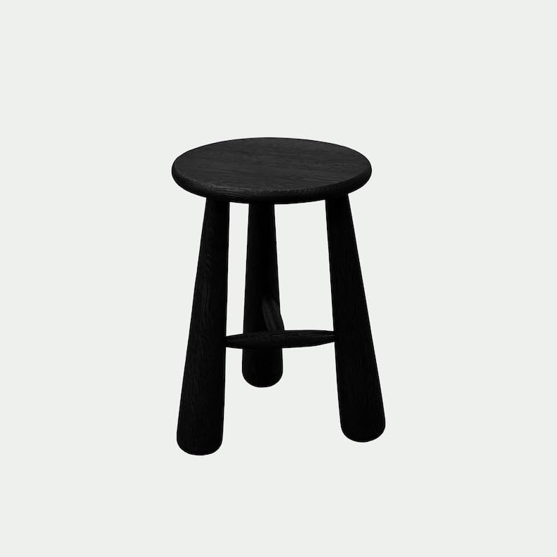 Round Wood Stool