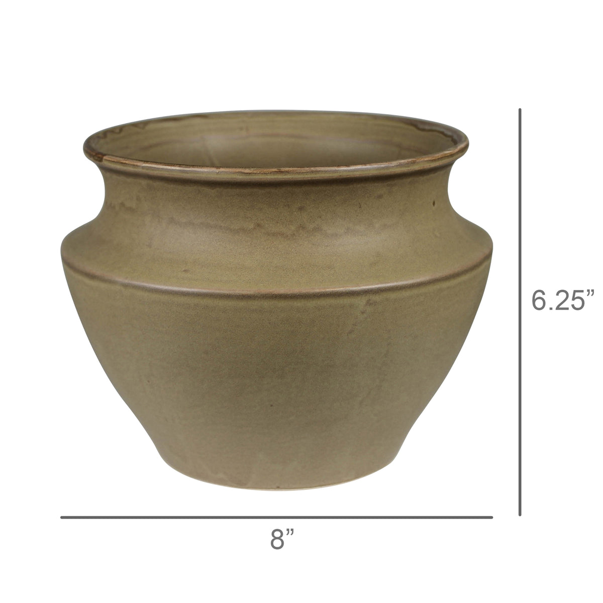 Addison Ceramic Vase — Putty — HomArt
