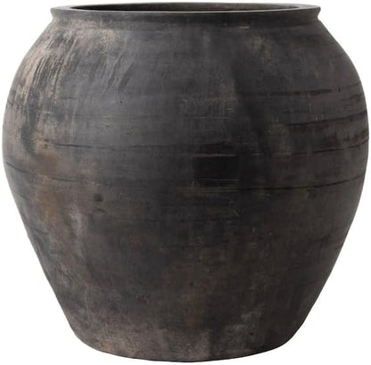 Black Clay Planter