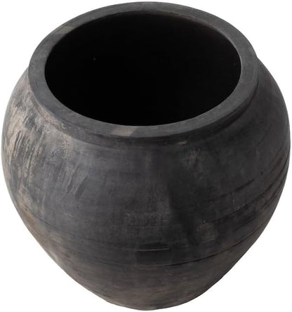 Black Clay Planter