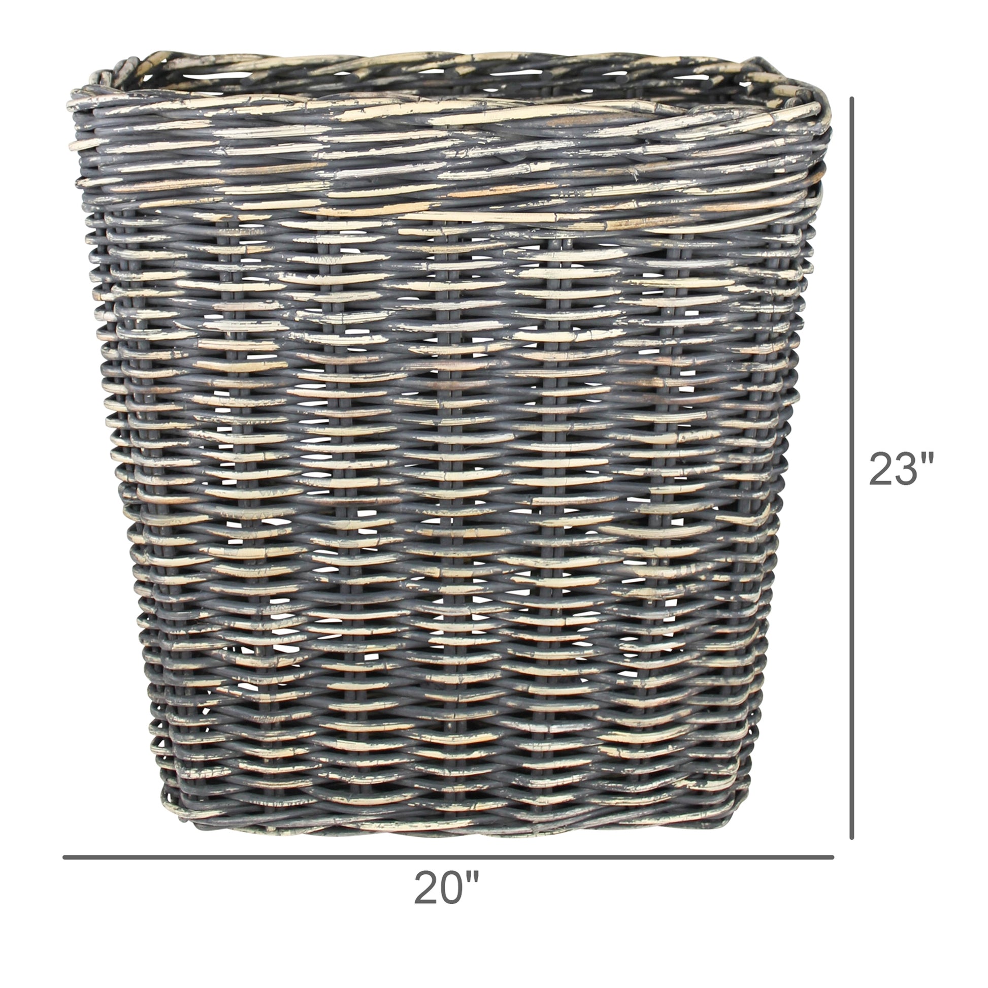Lazaro Basket — Black Wash — HomArt