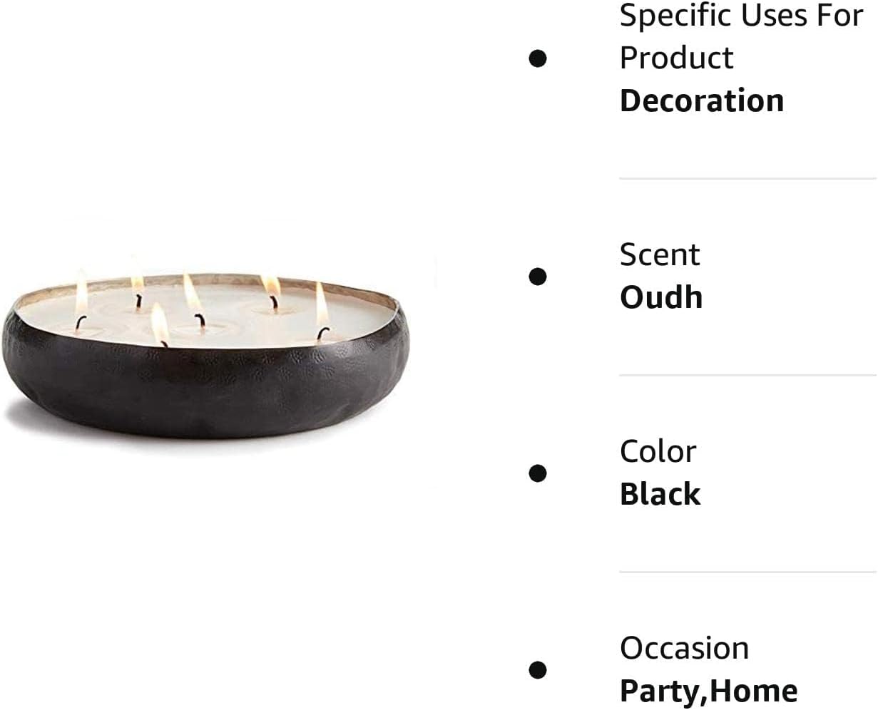Noir 6-Wick Candle Tray