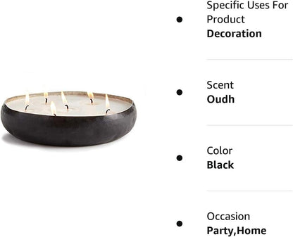 Noir 6-Wick Candle Tray