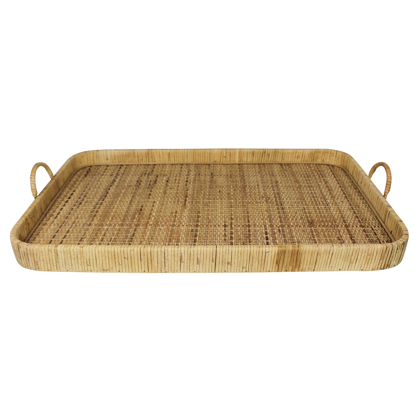Cayman Grand Rattan Tray — HomArt