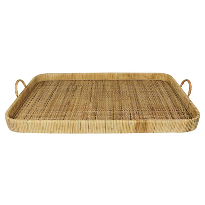 Cayman Grand Rattan Tray — HomArt