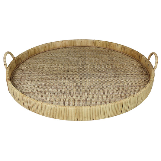 Cayman Grand Rattan Tray — HomArt