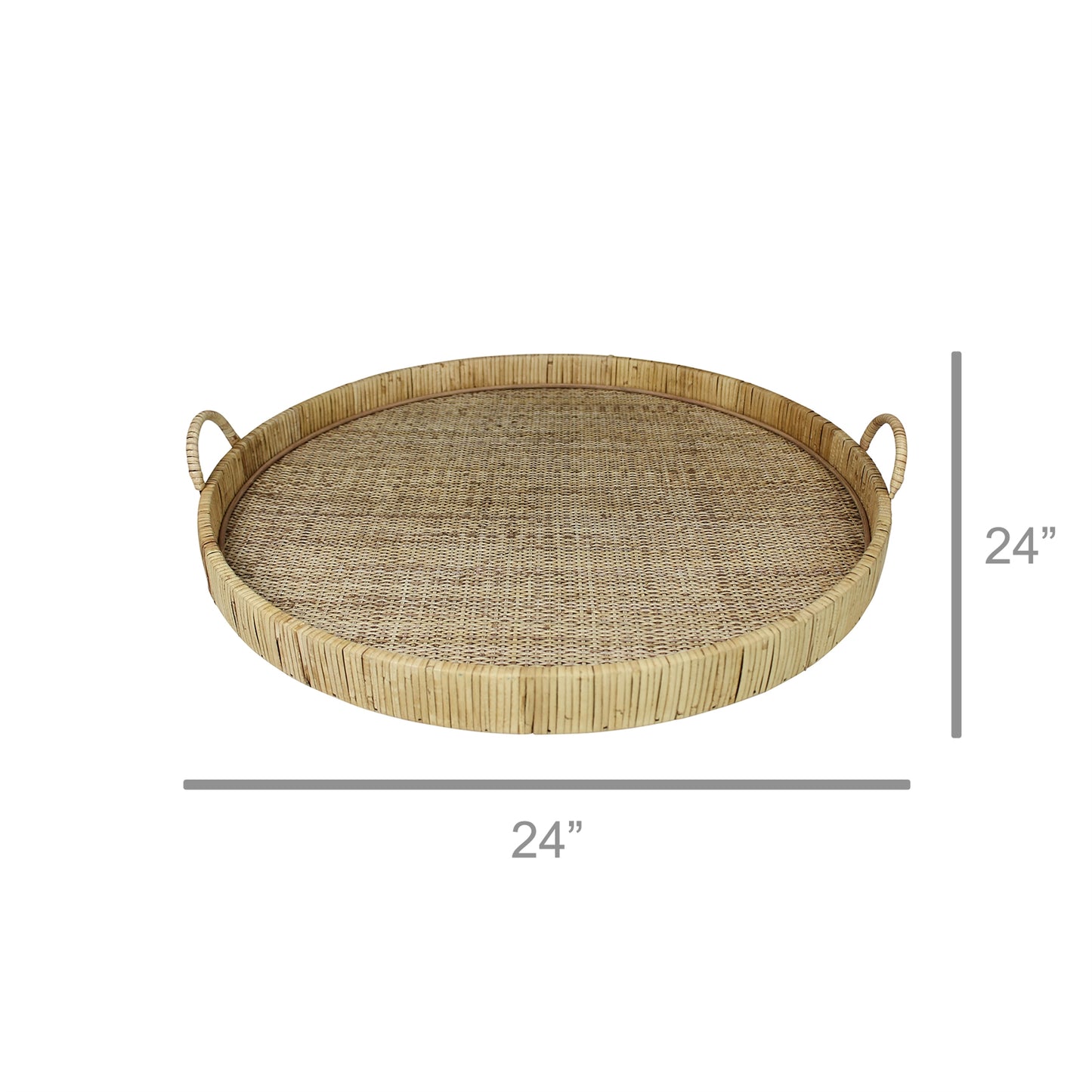Cayman Grand Rattan Tray — HomArt
