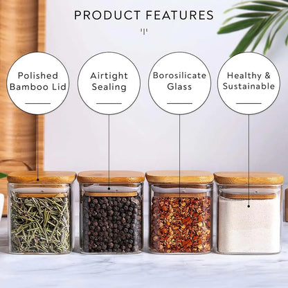 Glass Spice Jars